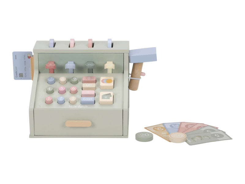 Little Dutch Registrierkasse mit Scanner und Kartenleser, Holz