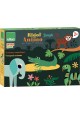 Drevené magnetické puzzle zvieratka Jungle