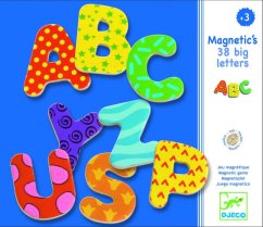 Drevené magnetky Veľké písmená 38 ks