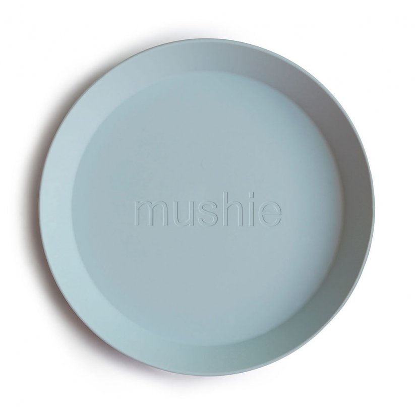 Mushie okrúhly tanier 2 ks rôzne farby - Mushie farby: mustard