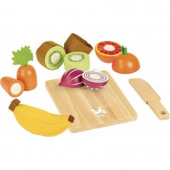 Drevené potraviny ovocie a zelenina