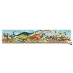 Panoramatické puzzle v kufříku Dinosauři 100 ks