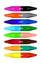 Oboustranné pastelky 8 ks, 16 barev