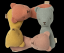 Hrkálka medvedík Dusty coral Maileg