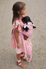 Kinderwagentasche für Puppen Bubblegum check