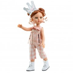 Oblečení pro panenky 32 cm - Overal s korunkou Cristi