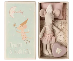 Myška zoubková víla v zápalkové krabičce - malá sestra Maileg