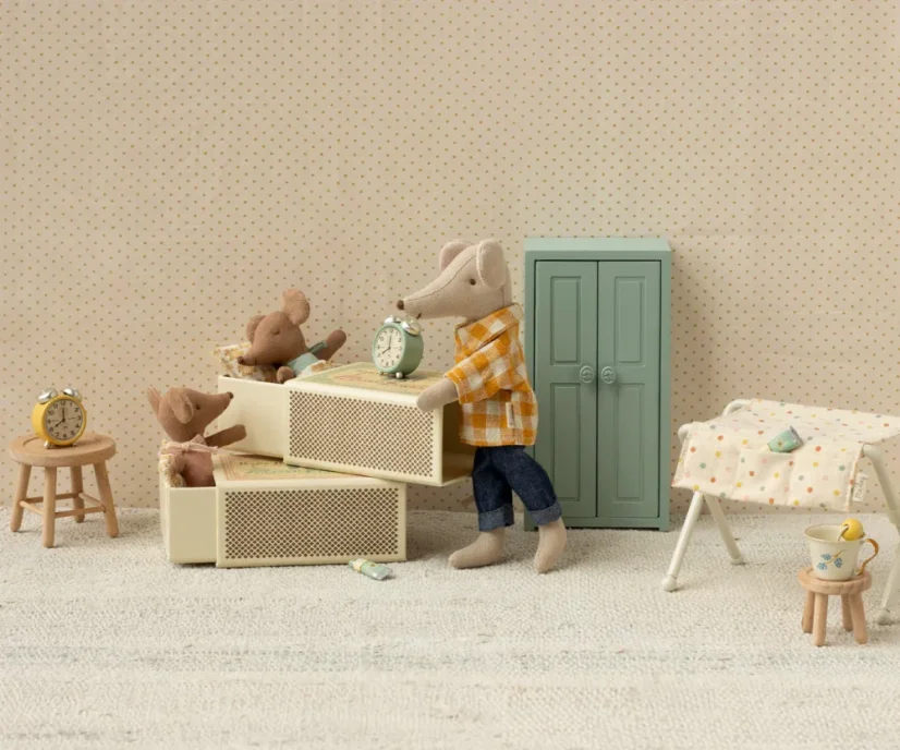 Babymaus in einer Schachtel rose Maileg