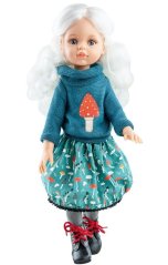 Bábika Cécile v pletenom svetri - kĺbová