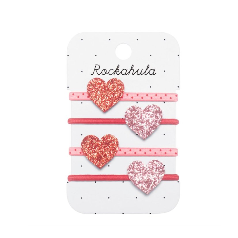 Gumičky Love Heart Glitter