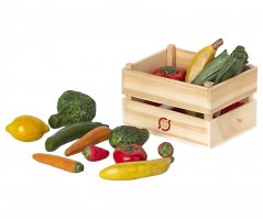 Kiste mit Gemüse und Obst Maileg