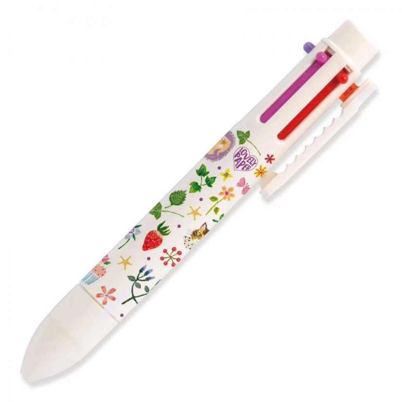 6-barevné gelové pero různé druhy - 6-barevné gelové pero: Aiko