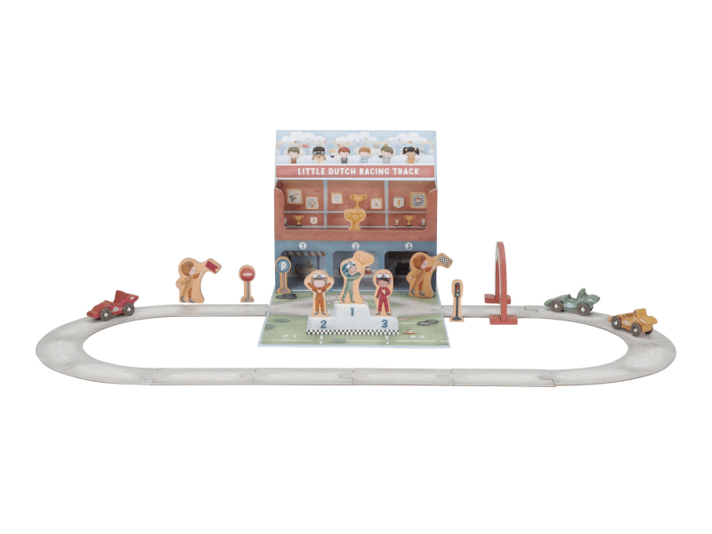 Little Dutch Rennbahn mit Zubehör im Koffer