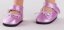 Schuhe für Puppen 32 cm – Niedrige perlrosa Sandalen