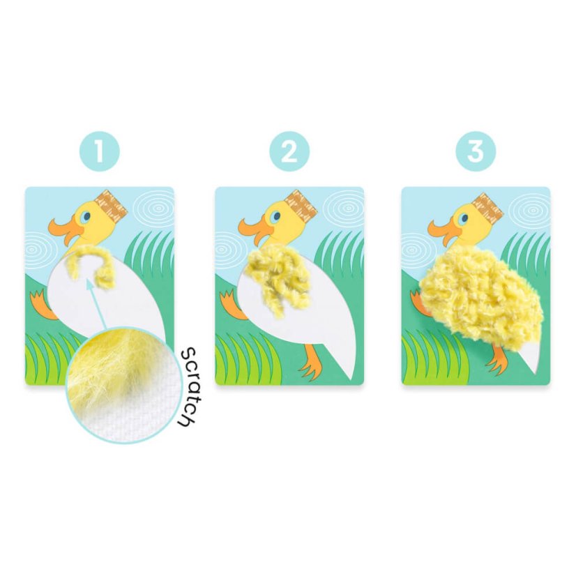 Gestalten mit Wolle und Klettverschluss Mit Mützen