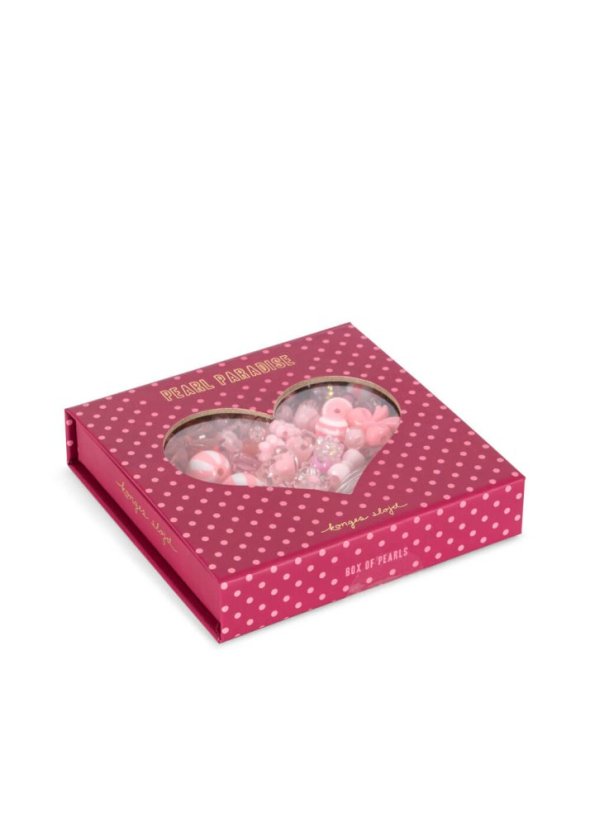 Krabička perel pink