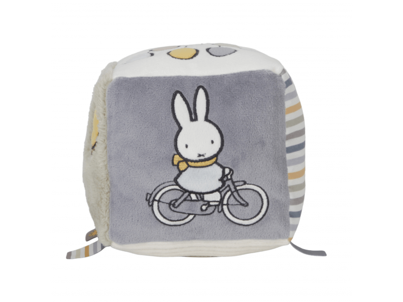 Little Dutch Plyšová kocka Králiček Miffy fluffy green