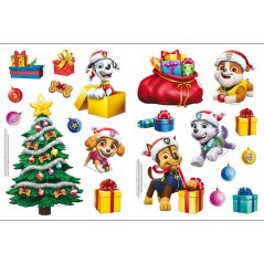 Vianočné aktivity so samolepkami do okien Labková patrola