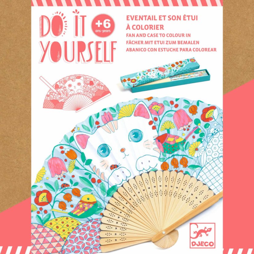 DIY – Vyfarbi si vejár – Koneko