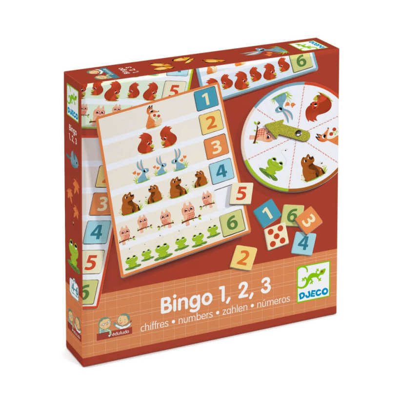Bingo Eduludo 1, 2, 3 čísla