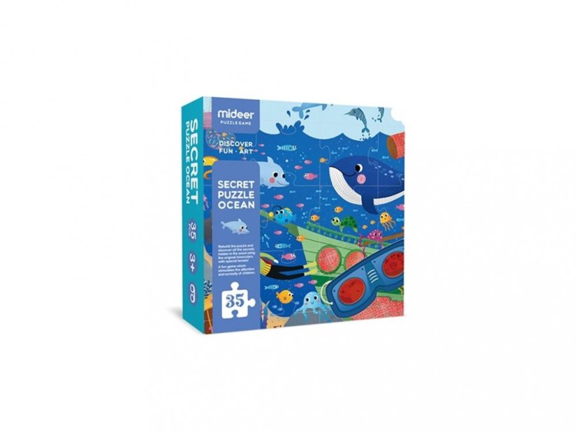 Detektívne puzzle - Oceán 35 ks
