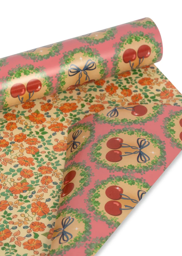 Baliaci papier cherry bow 10m