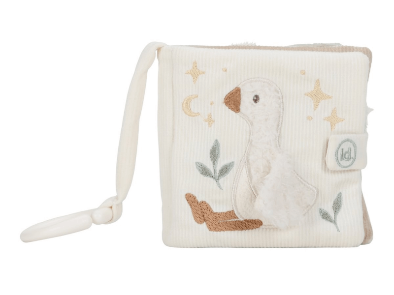 Little Dutch Little Dutch Závesná textilná knižka s aktivitami Newborn Naturals