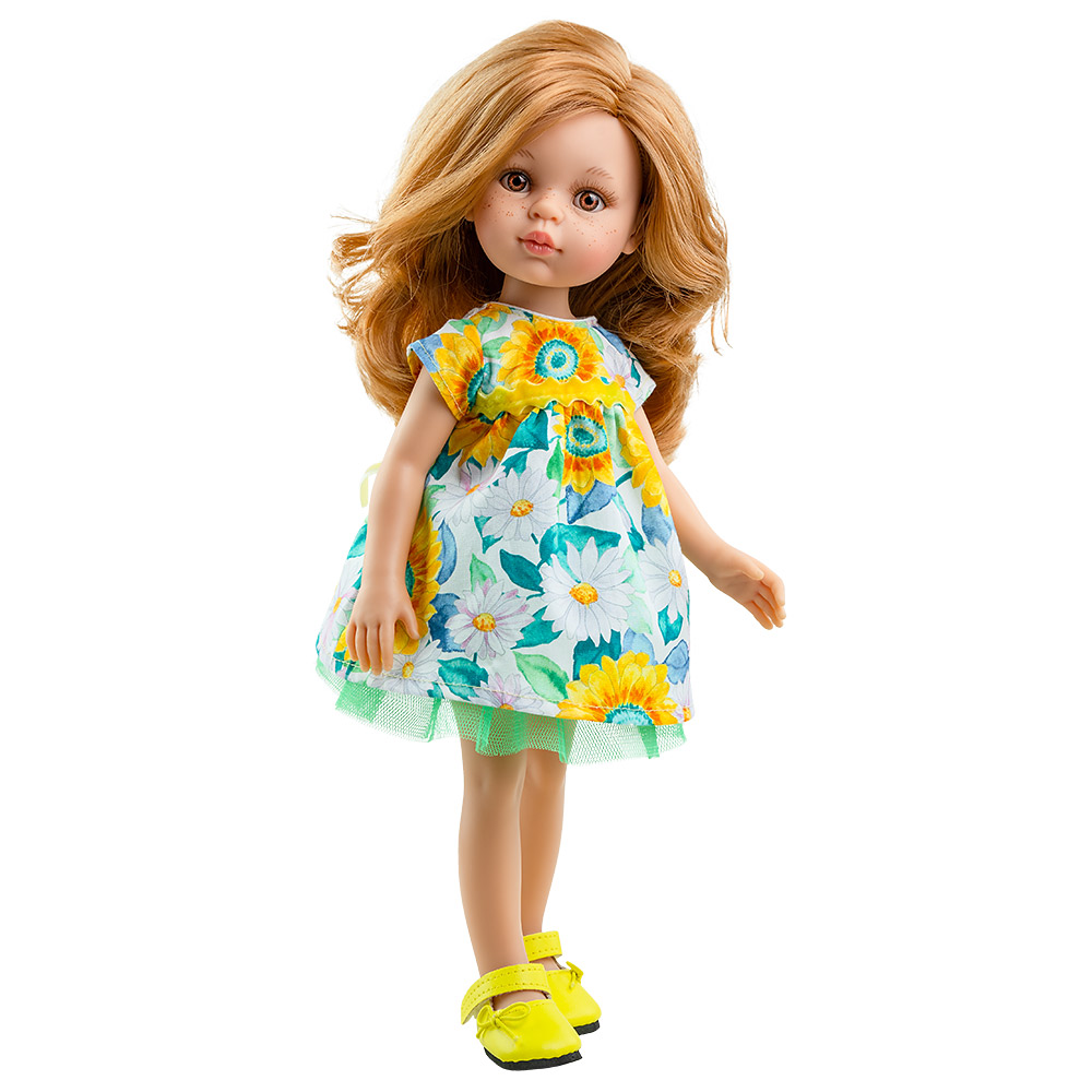 Paola Reina Oblečenie pre bábiky 32 cm - Kvetinové šaty Dáša