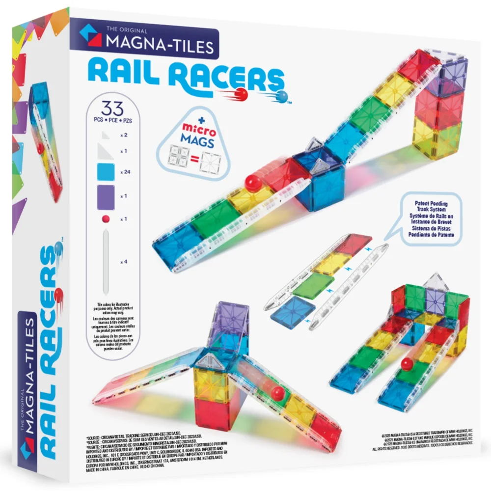 Magna-Tiles Magnetická stavebnica Rail Racers 33 dielov