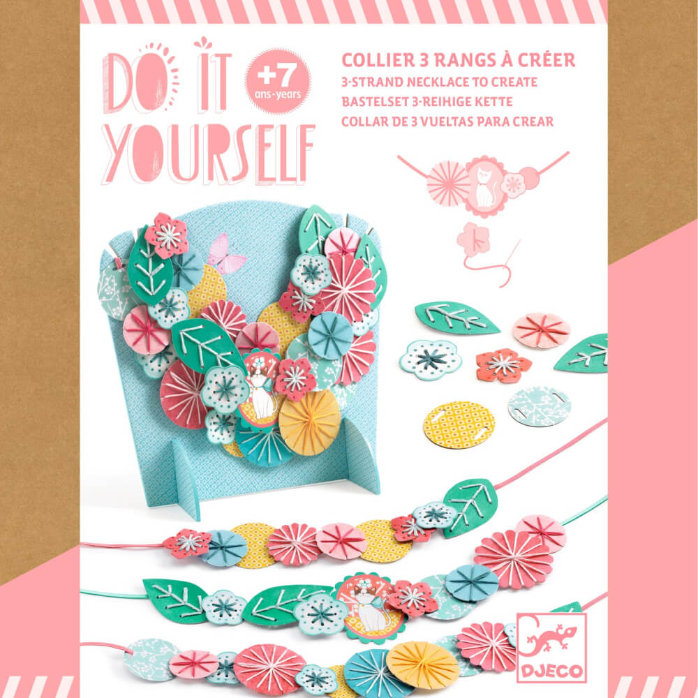 DJECO DIY Vytvor si sám: náhrdelník Flora