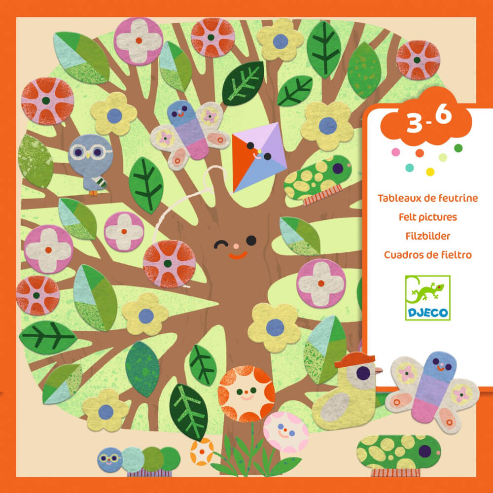 DJECO Obrázky z plsti roční období