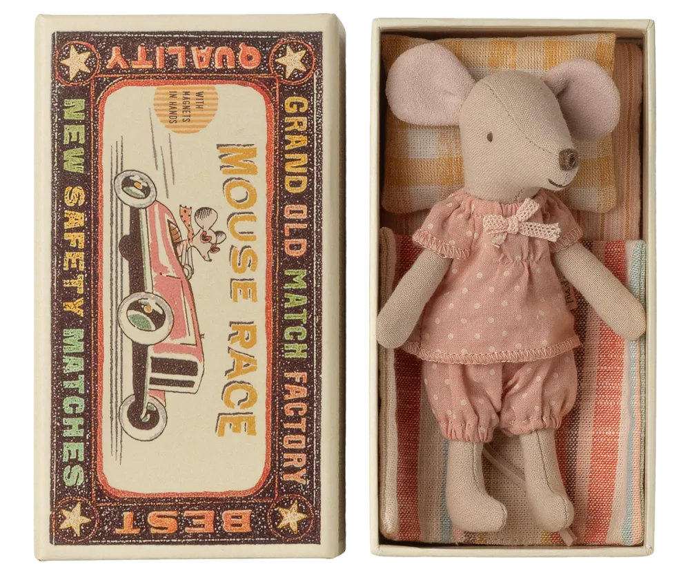 Veľká sestra Myška v zápalkovej krabičke Maileg