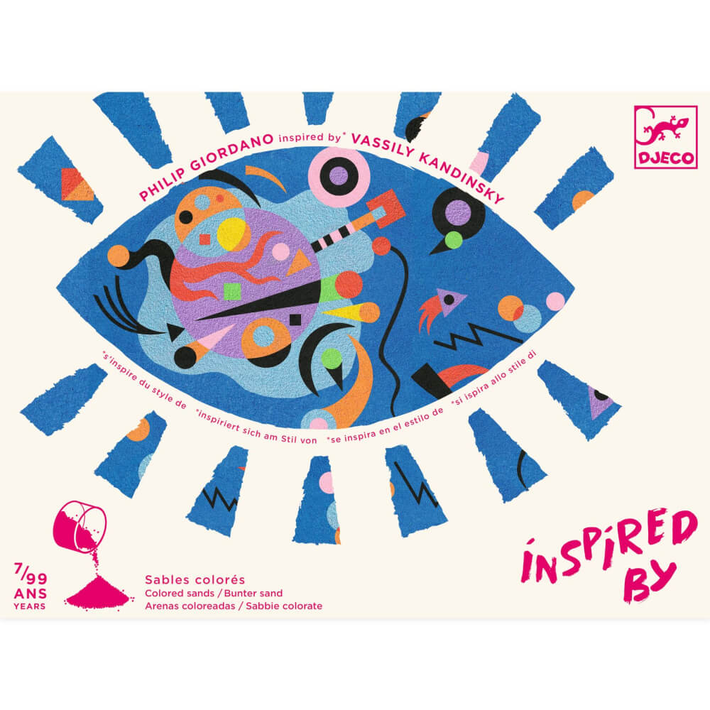 DJECO Abstrakcia Kandinsky farebný piesok(Inspired by)