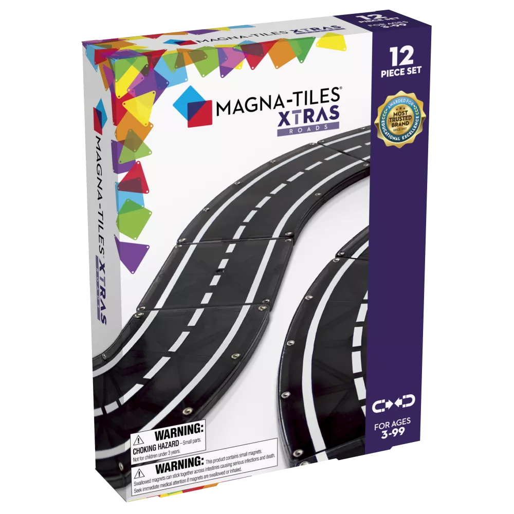 Magna-Tiles Magnetická stavebnica Xtras Roads 12 dielov