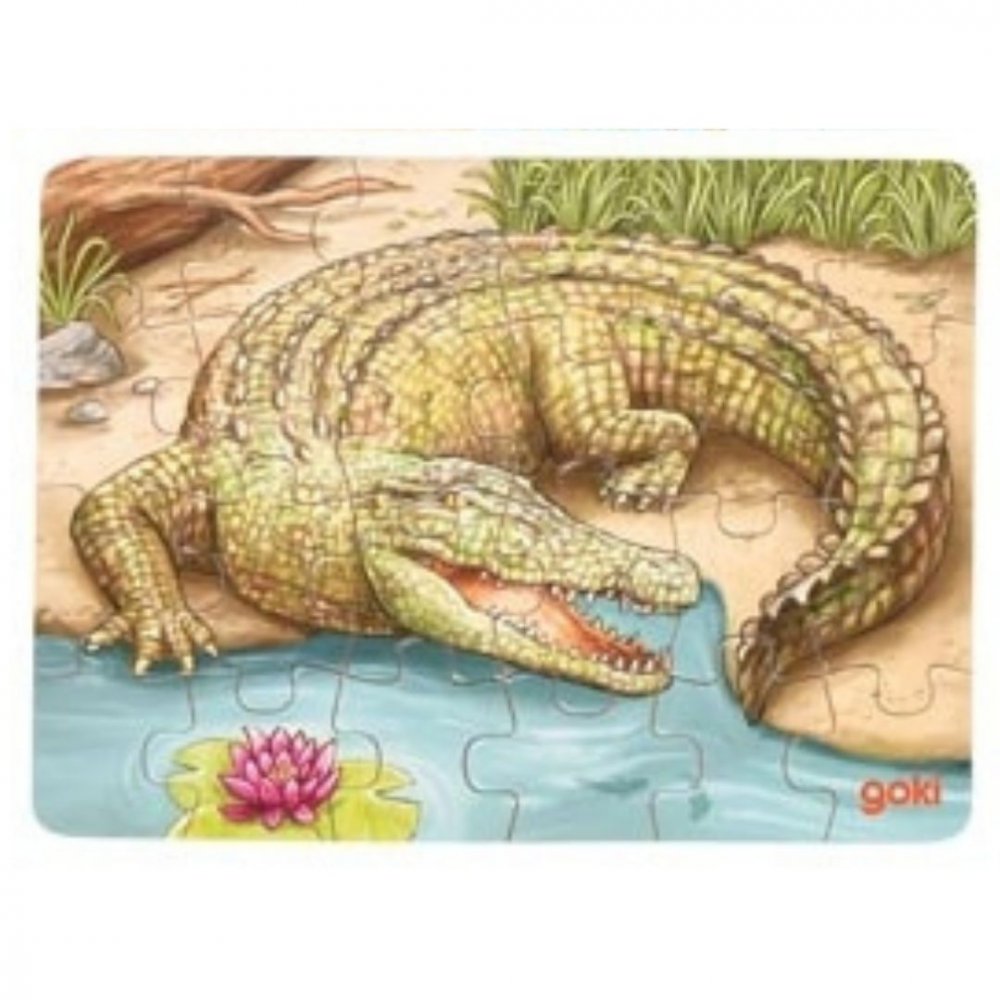 Goki Mini-puzzle australská zvířata Krokodýl