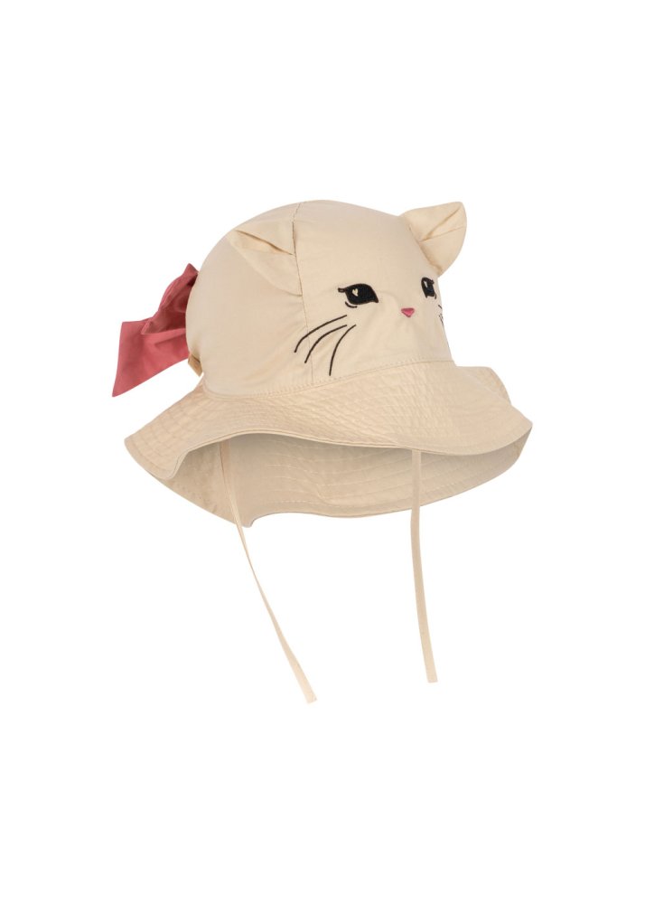 Konges Sløjd Klobúčik Bow Kitty 12-18M
