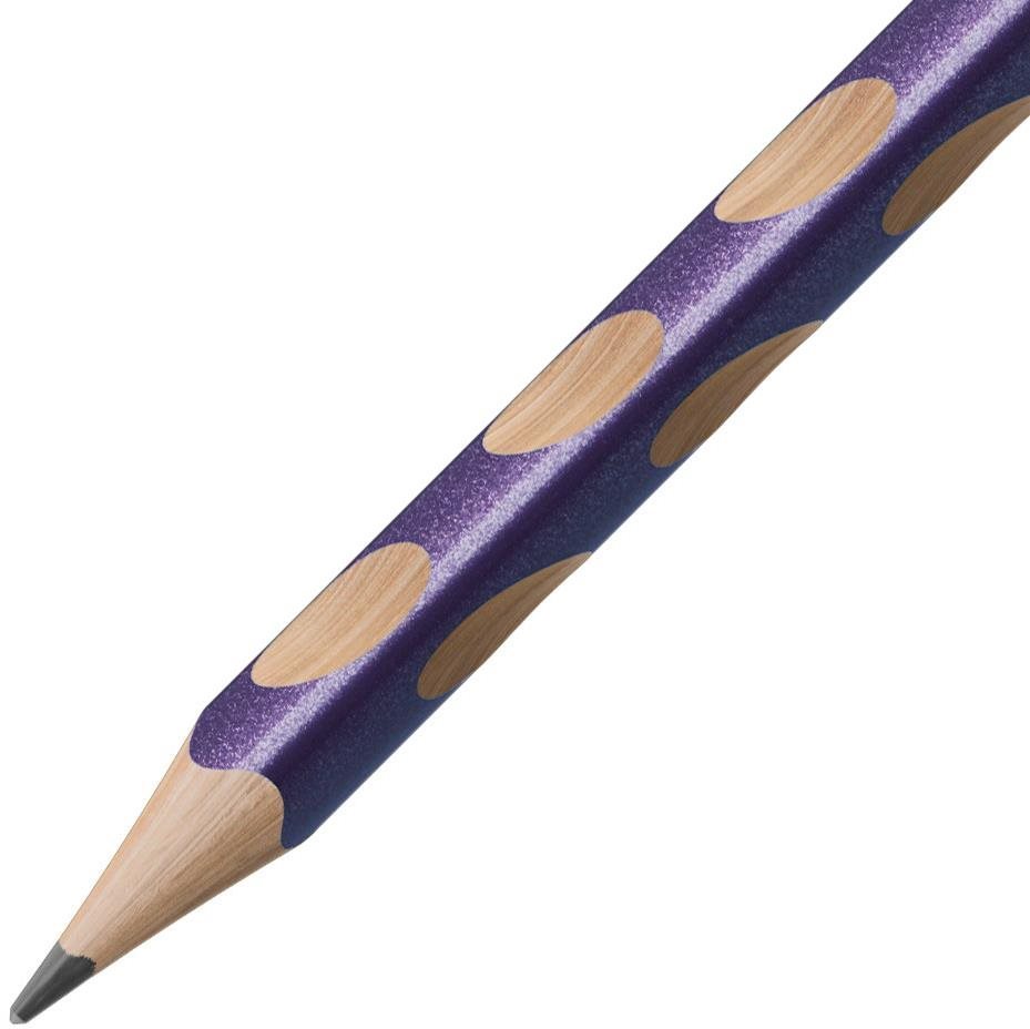 STABILO Tužka grafitová STABILO EASY pro praváky metallic violet